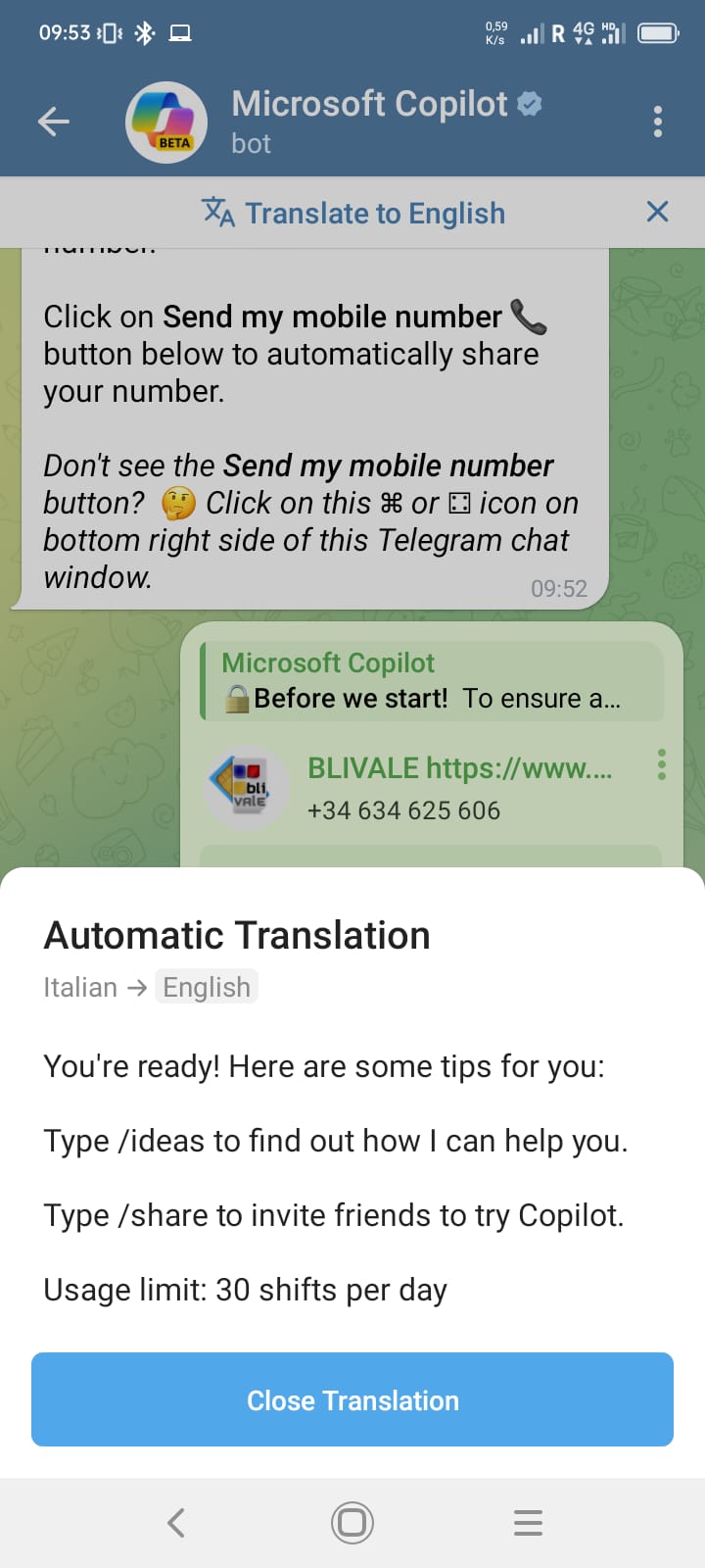 blivale_image_copilot_telegram_05 Sfrutta l'Intelligenza Artificiale di Microsoft Copilot su Telegram