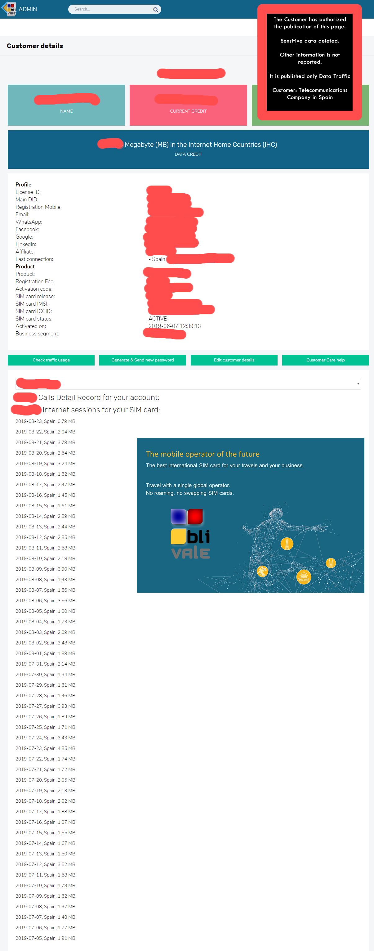 blivale_example_data_and_voice_traffic_Pagina_5 Case Studies: Telecommunications Company in Spain with headquarters in Madrid (2)